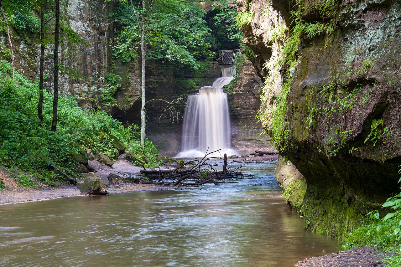 Matthiessen State Park lower dells waterfall (51274124131)