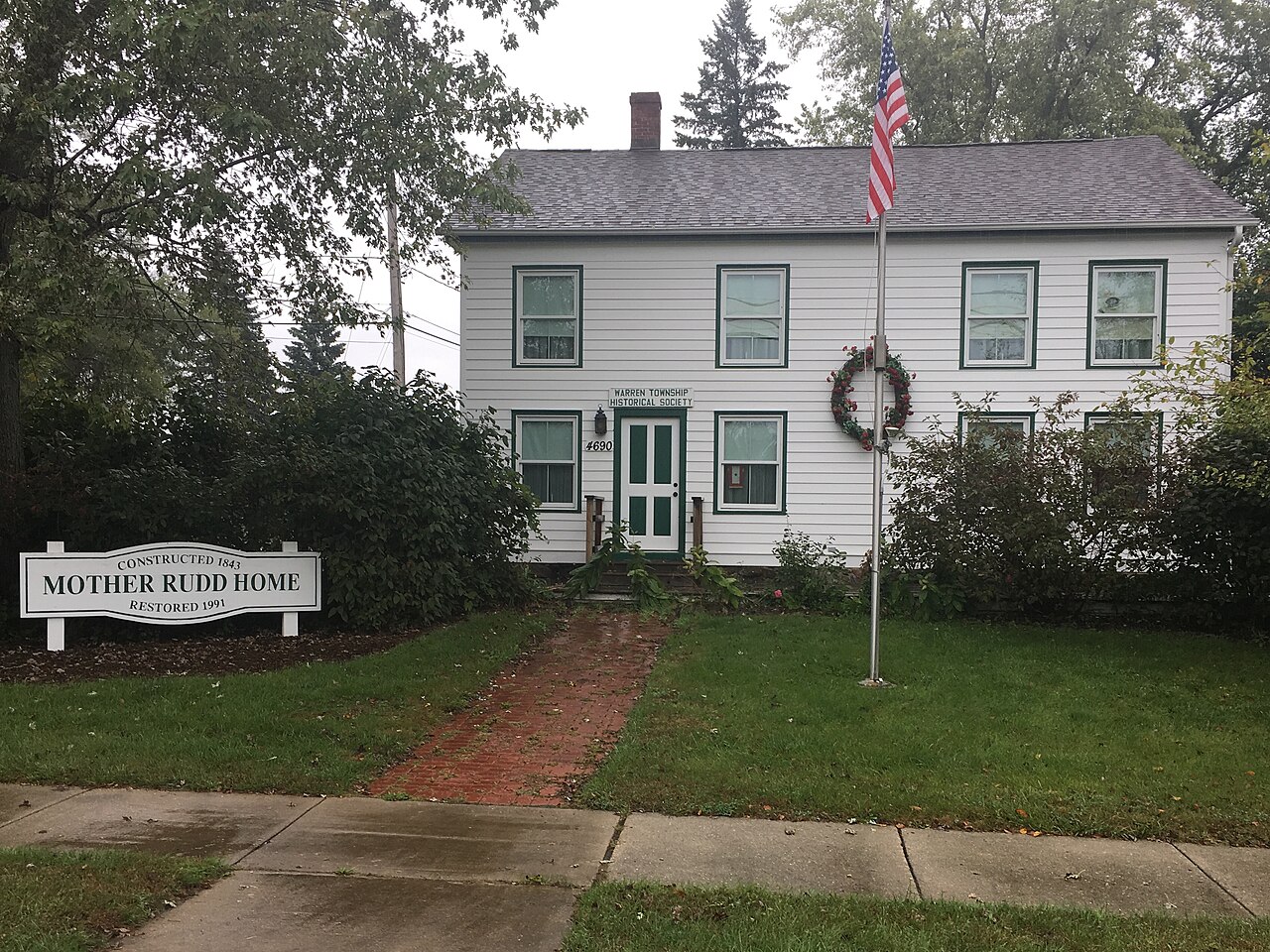 The Mother Rudd Home is one of the oldest buildings in Lake County, Illinois