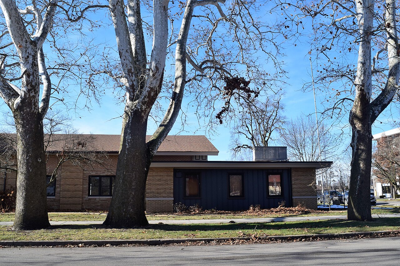 The Burgess-Osborne Memorial Auditorium at 1701 Wabash Avenue in Mattoon, Illinois