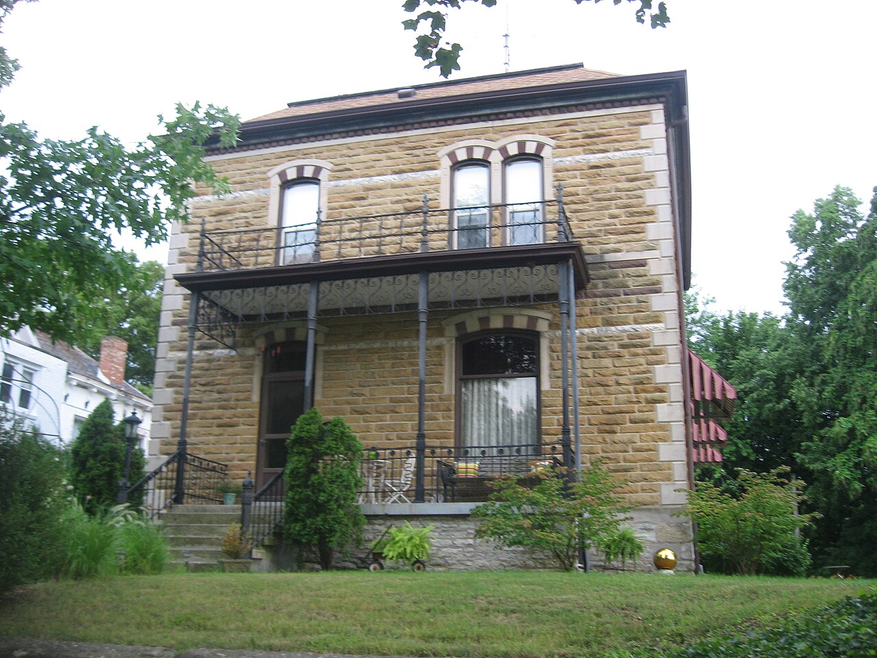 Front of the Alexander Briggs House , located at 210 W