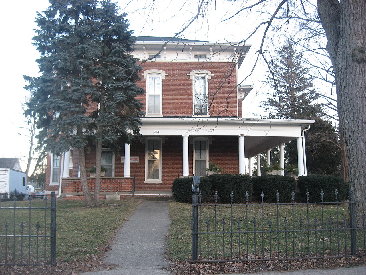 Front of the Henry Clay Moss House (now the Edgar County Historical Society Museum), located at 414 N
