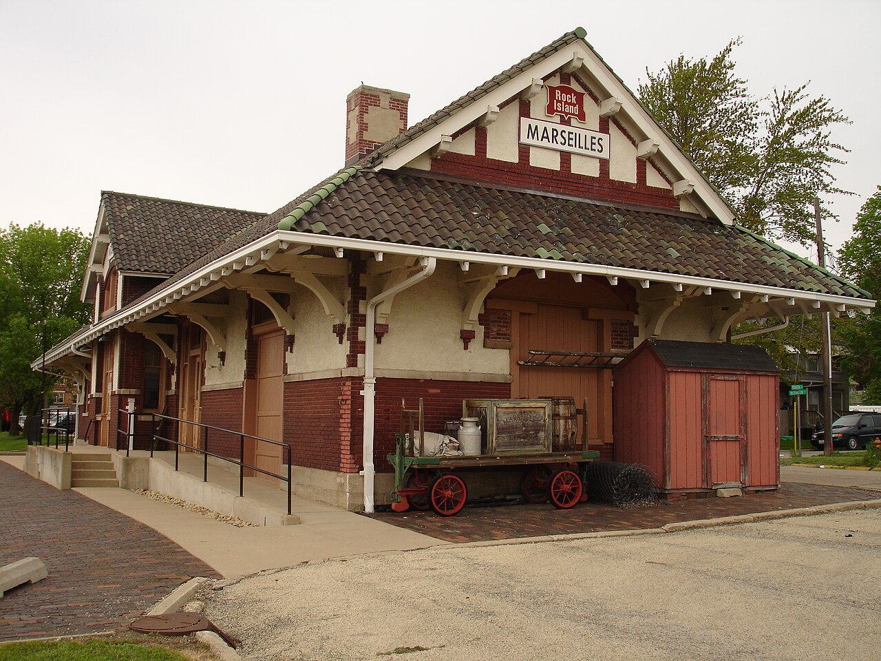 Chicago, Rock Island & Pacific Depot, Marseilles, Illinois, USA