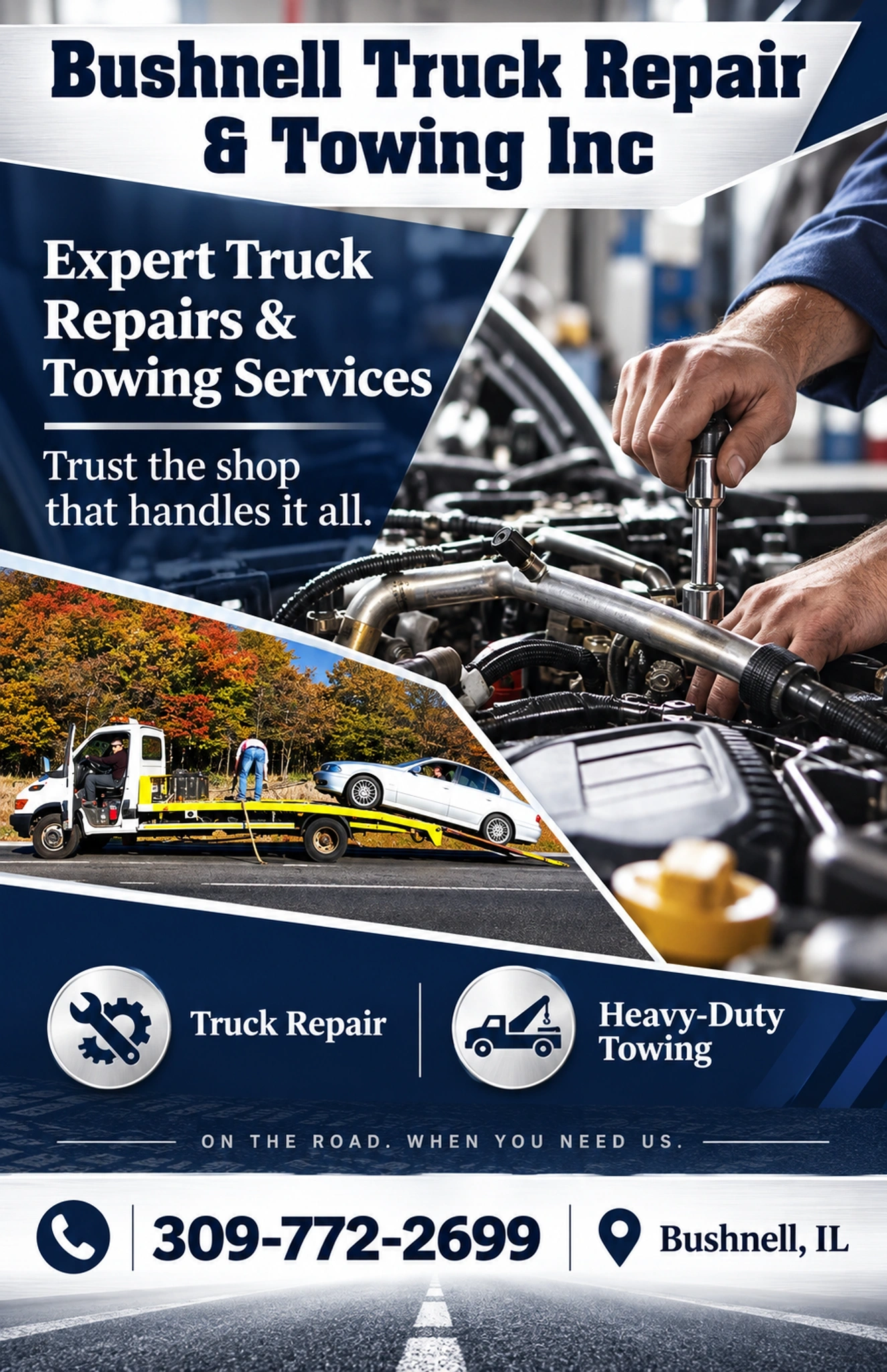 Bushnell Truck Repair & Towing Inc — 2 Portrait Bushnell Truck Repair & Towing Inc (2)