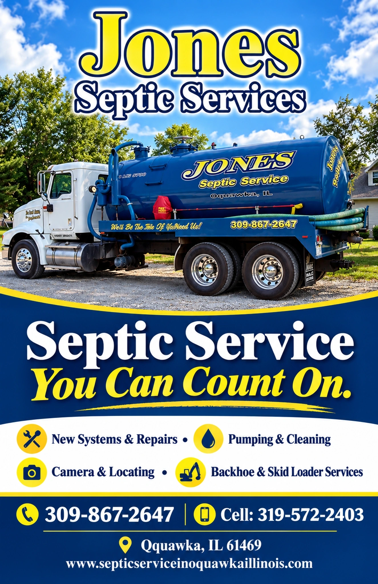 Jones Septic Services — 2 Portrait Jones Septic Services (1)
