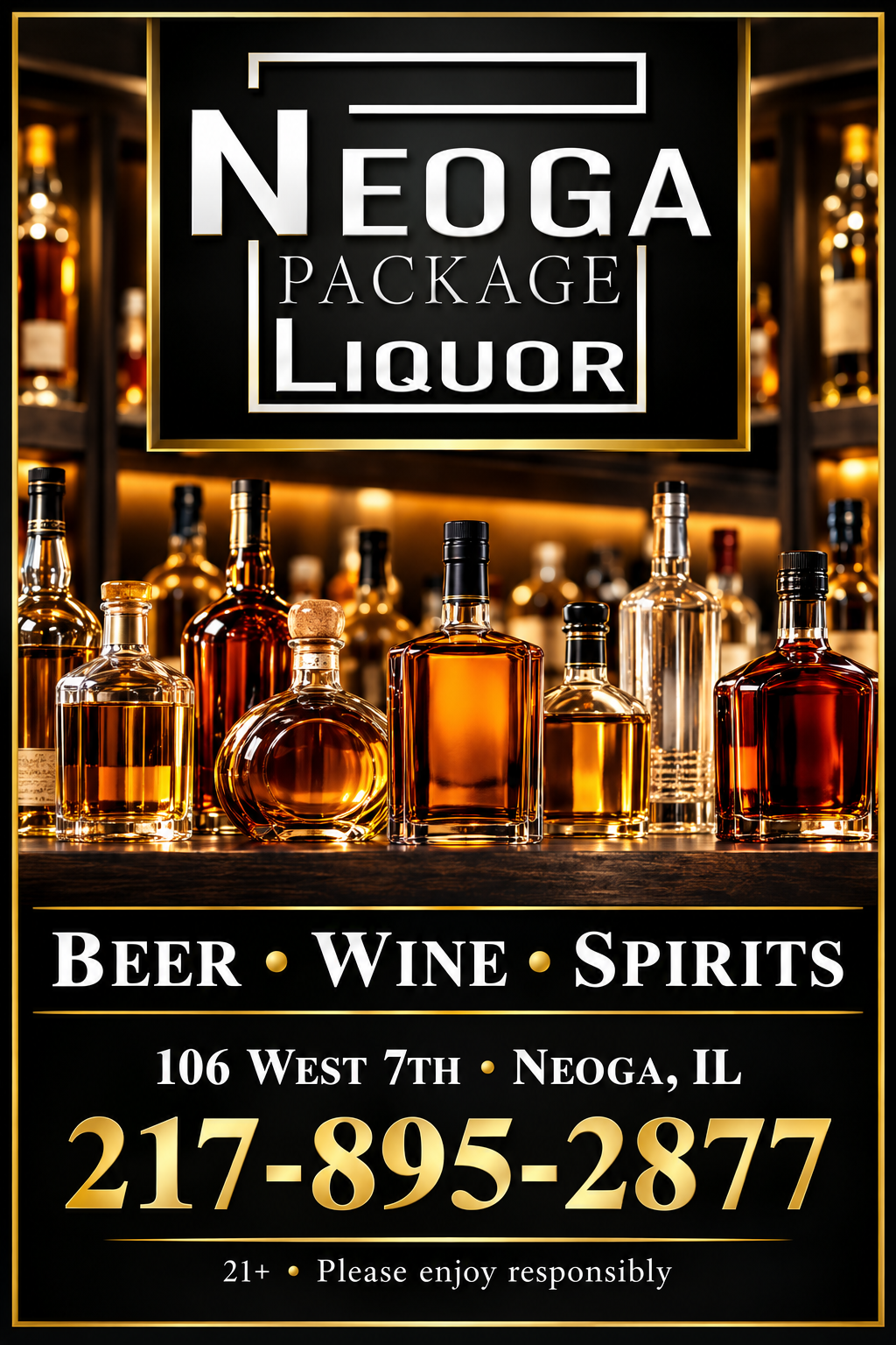 Neoga Package Liquor — Neoga Package Liquor Portrait Ad 4