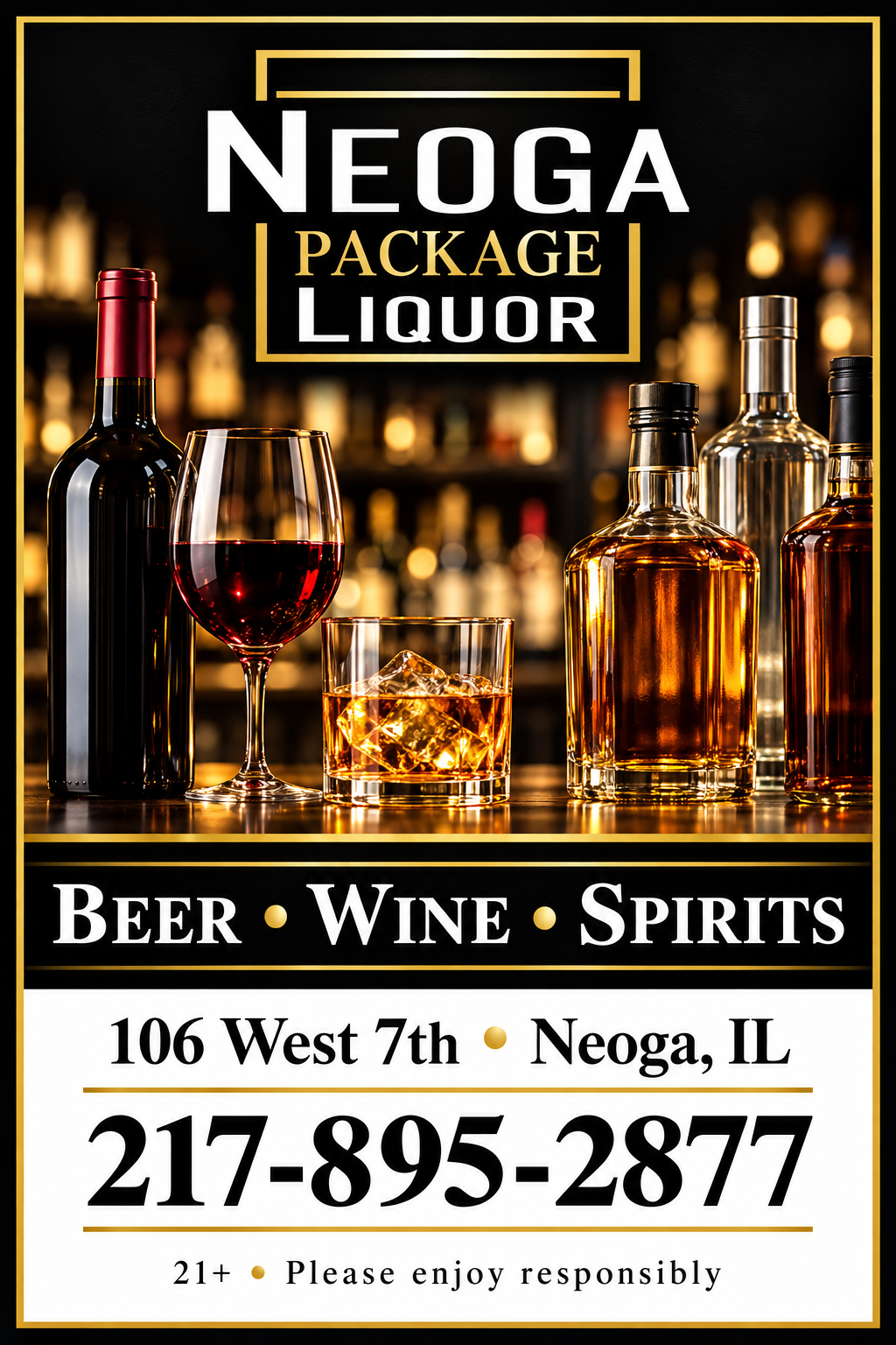 Neoga Package Liquor — Neoga Package Liquor Portrait Ad 5