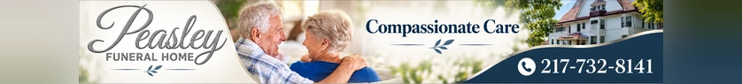 Peasley Funeral Home premium banner